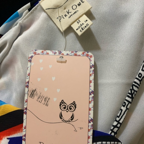 Pink Owl Aztec Dress Size Medium NWT - Picture 3 of 5